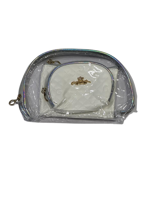 3-in-1 Quilted Crown Luxe Makeup Bag Set