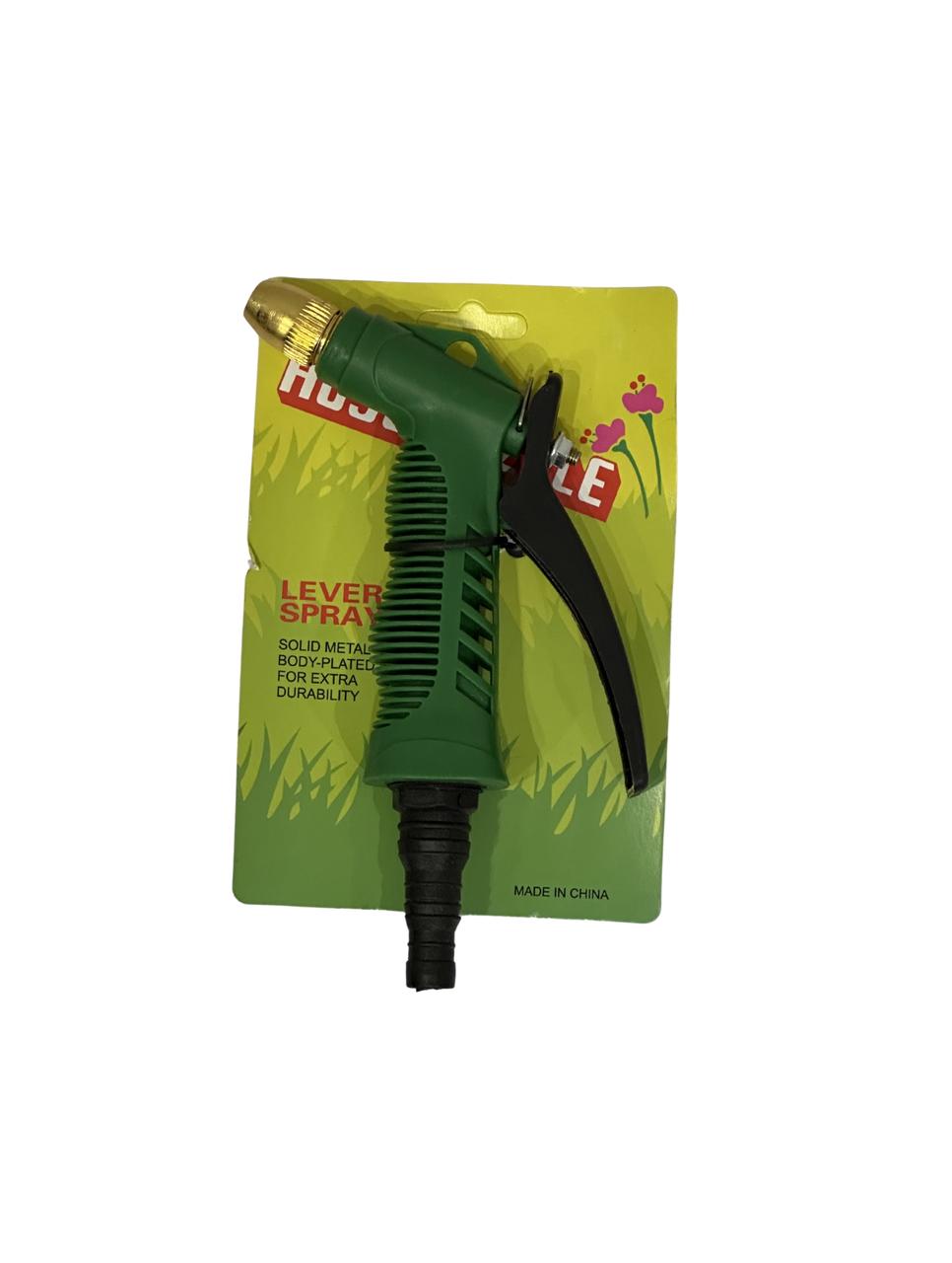 Heavy-Duty Adjustable Brass Tip Garden Hose Spray Gun