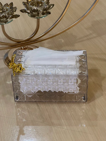 Luxury Crystal Tissue Box