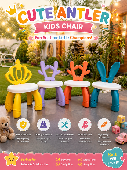 Kids Cute Antler Chairs