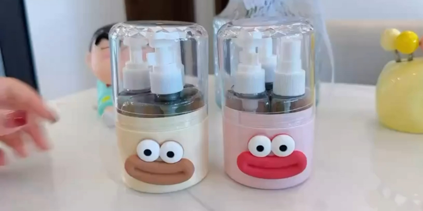 3 PIECES FANCY BOTTLE SET